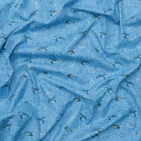 Makower UK - Cotton - Deep Blue Sea - Turtles - Blue