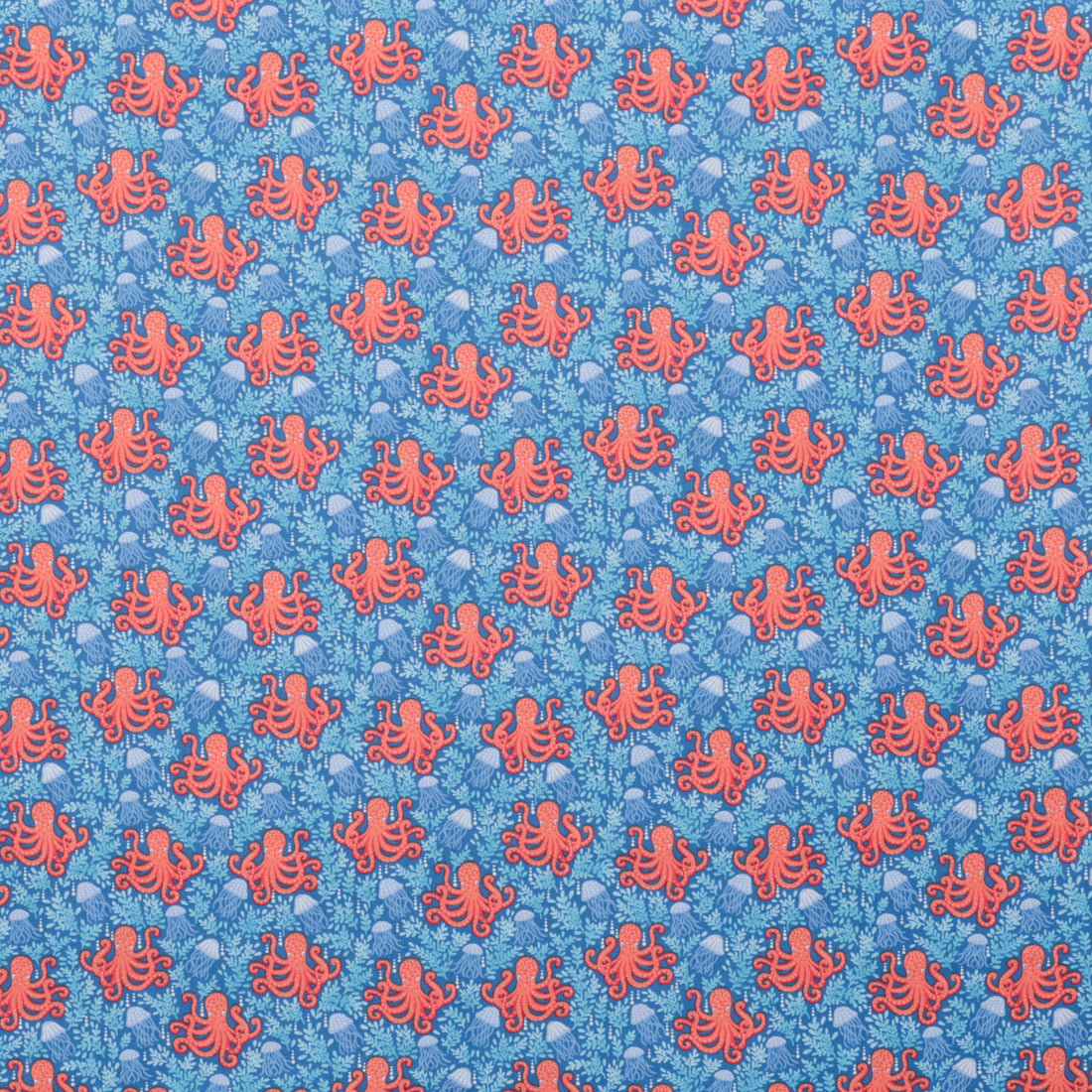 Makower UK - Cotton - Deep Blue Sea - Octopus - Dark Blue