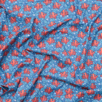 Makower UK - Cotton - Deep Blue Sea - Octopus - Dark Blue