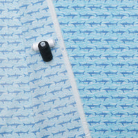 Makower UK - Cotton - Deep Blue Sea - Sea Sharks - Light Blue