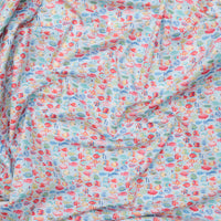 Makower UK - Cotton - Deep Blue Sea - Sea Fish Shoal - Light Blue