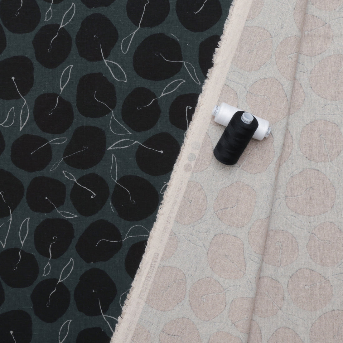 Anna Graham - Canvas - Orchard Run - Apples Charcoal