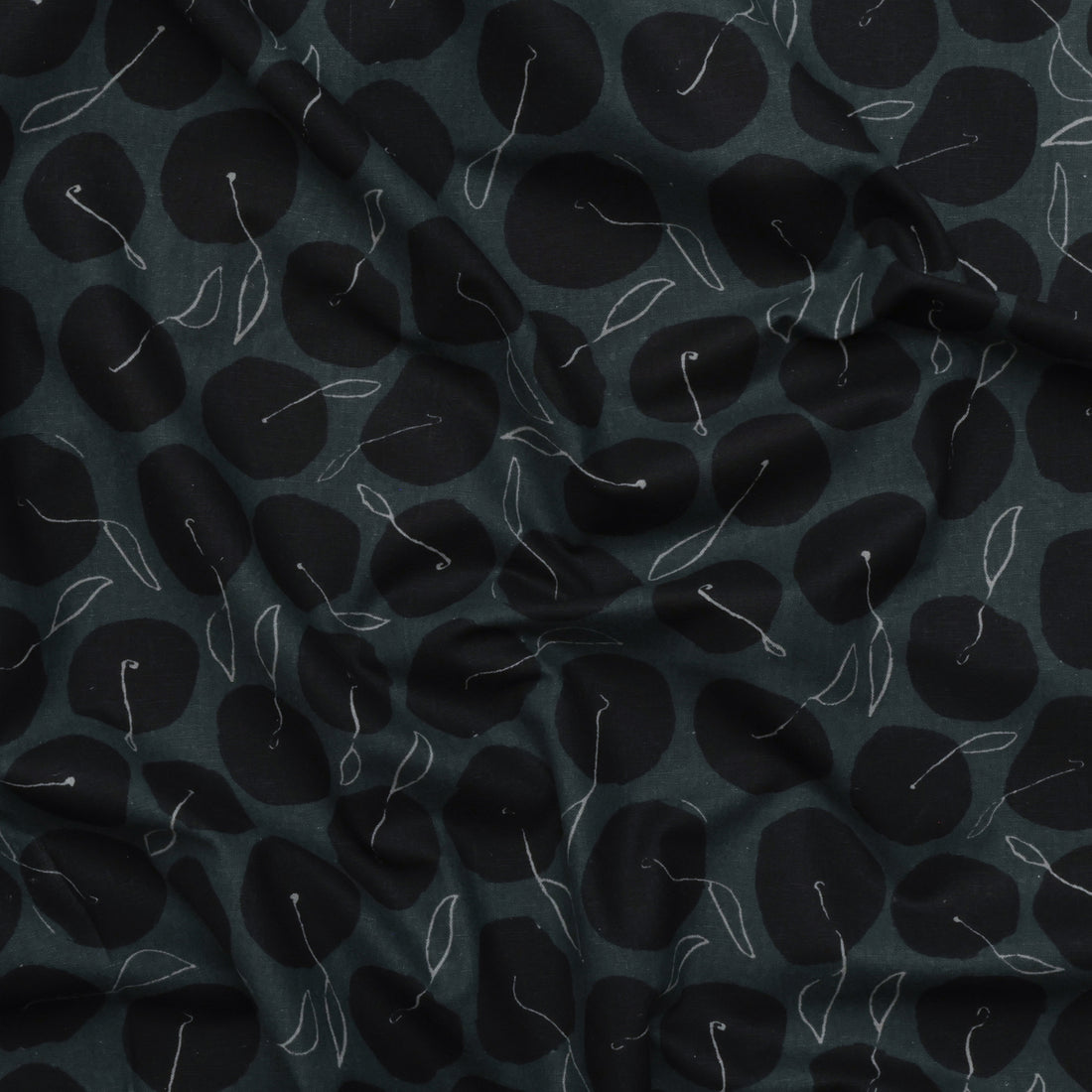 Anna Graham - Canvas - Orchard Run - Apples Charcoal