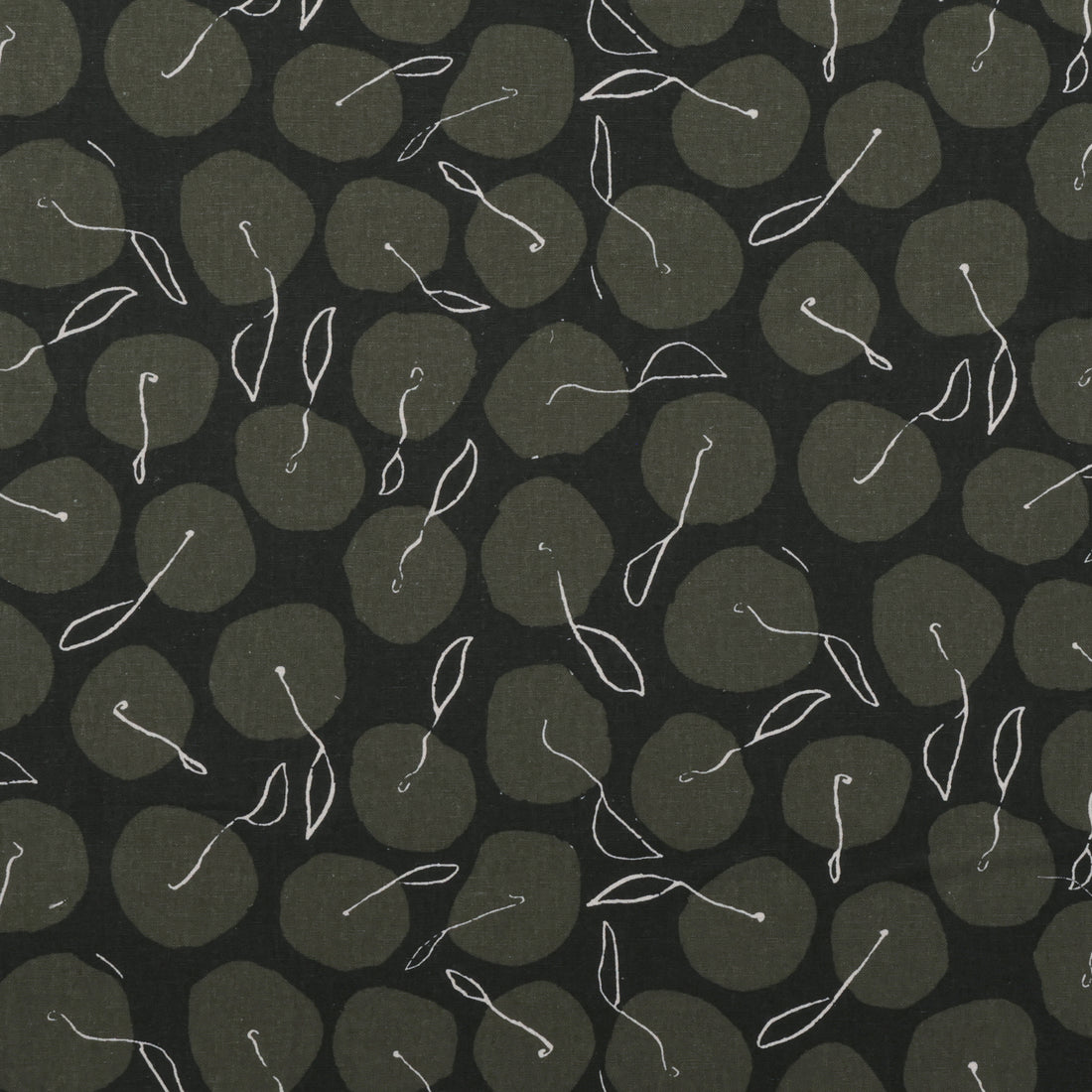 Anna Graham - Canvas - Orchard Run - Apples Green