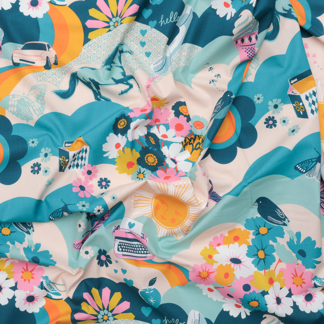 Ruby Star - Cotton - Best Day Ever - Teal