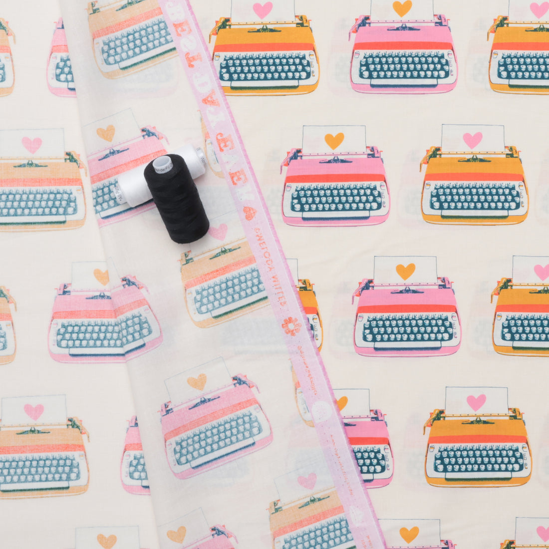 Ruby Star - Cotton - Best Day Ever - Typewriters - Natural