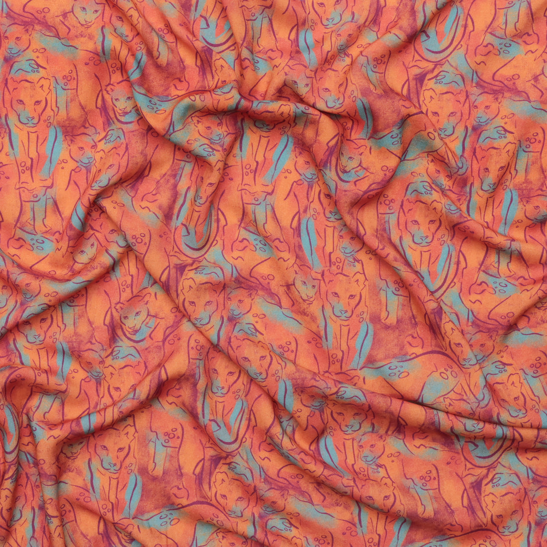 Roo-tid - Viscose - Challis - Fearless