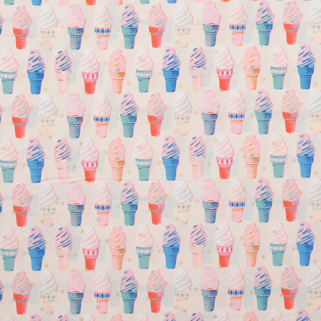 Ruby Star - Cotton - Best Day Ever - Ice Cream - Natural