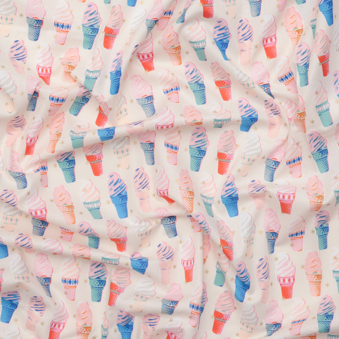 Ruby Star - Cotton - Best Day Ever - Ice Cream - Natural