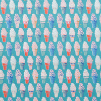 Ruby Star - Cotton - Best Day Ever - Ice Cream - Dark Turquoise