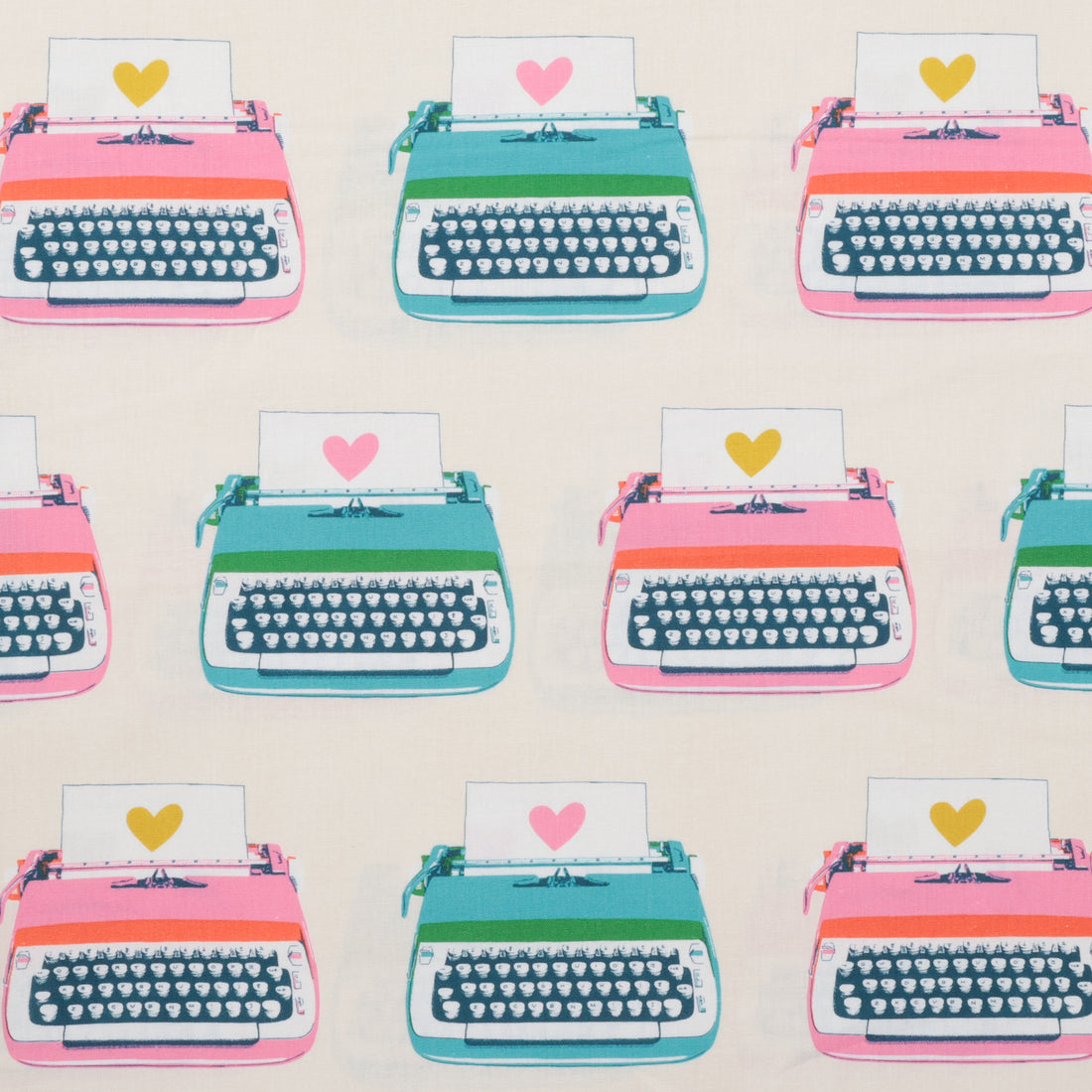 Ruby Star - Canvas - Best Day Ever - Typewriters - Natural