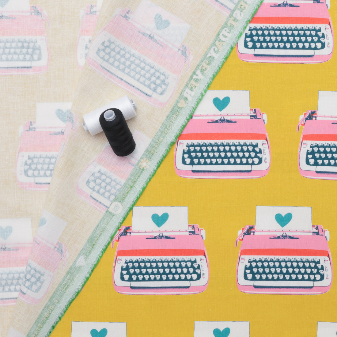 Ruby Star - Canvas - Best Day Ever - Typewriters - Golden