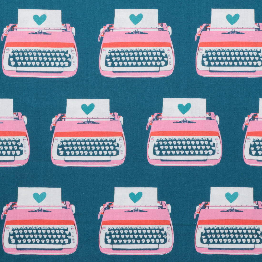 Ruby Star - Canvas - Best Day Ever - Typewriters - Teal