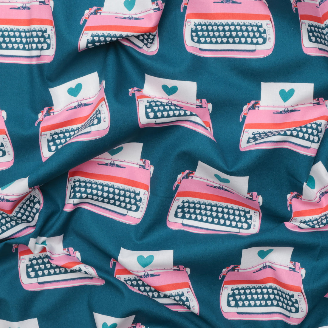 Ruby Star - Canvas - Best Day Ever - Typewriters - Teal