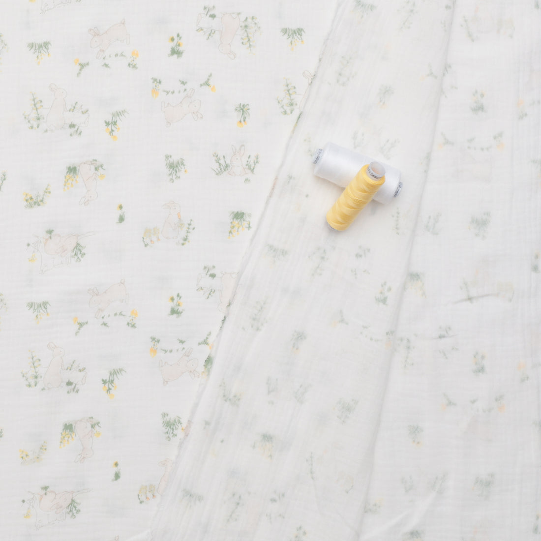 Cotton - Double Gauze - Print - Bunnies