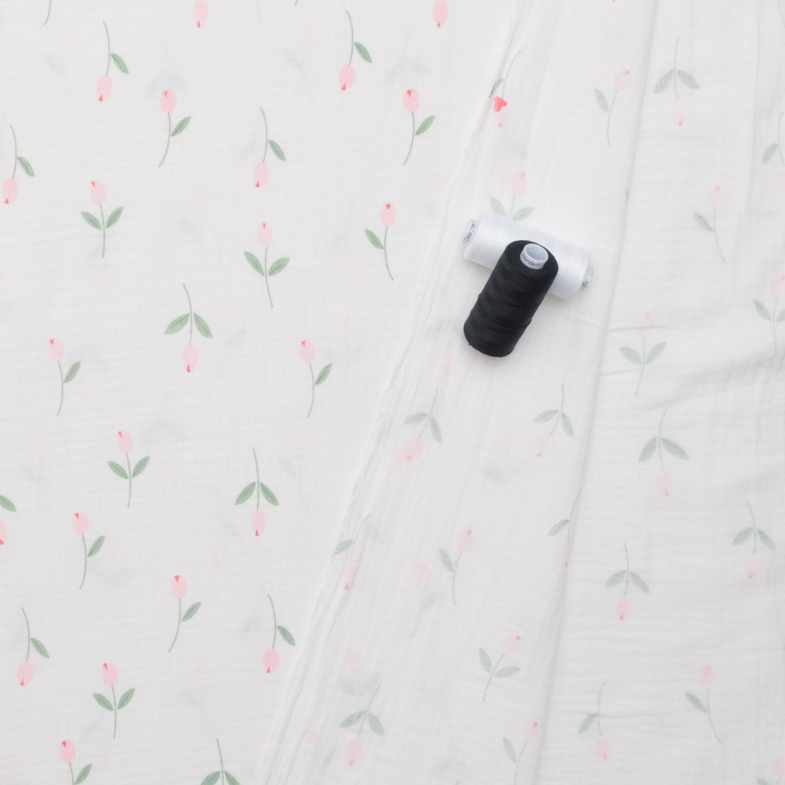 Cotton - Double Gauze - Print - Tulip