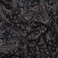 Cotton - Inkline Denim - Paisley - Black Beige