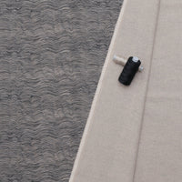 Figo - Cotton Linen - Rhythm & Leaves - Hills - Black