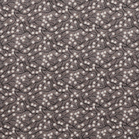 Figo - Cotton Linen - Rhythm & Leaves - Trellis - Black