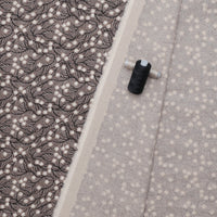 Figo - Cotton Linen - Rhythm & Leaves - Trellis - Black