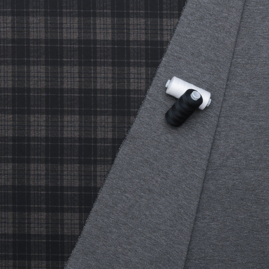 Poly Blend - Payton - Ponte Print - Cream Black