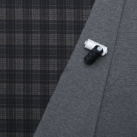 Poly Blend - Payton - Ponte Print - Cream Black