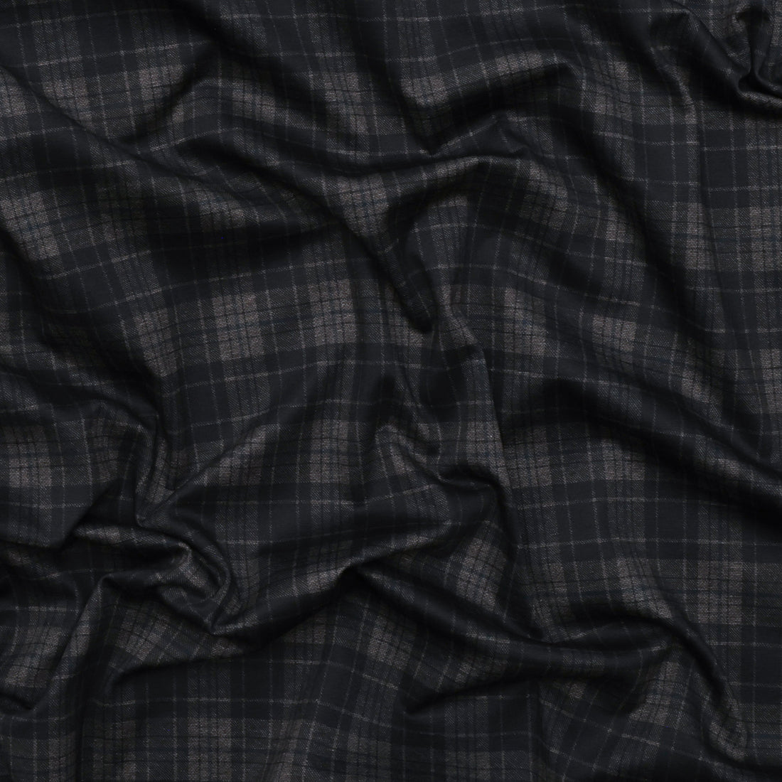 Poly Blend - Payton - Ponte Print - Cream Black