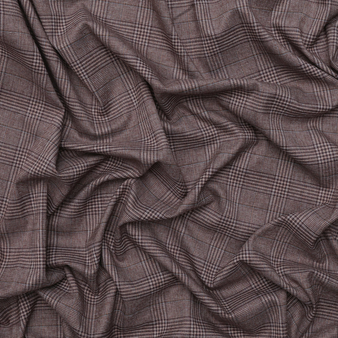 Poly Blend - Brody - Check Suiting - Mocha
