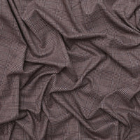 Poly Blend - Brody - Check Suiting - Mocha