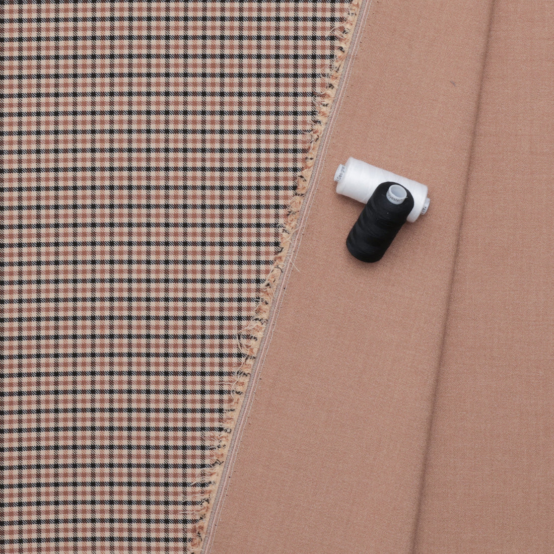 Poly Blend - Bentley - Yarn-Dyed Check - Camel Black