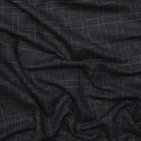 Linen Blend - Utopia - Plaid - Black