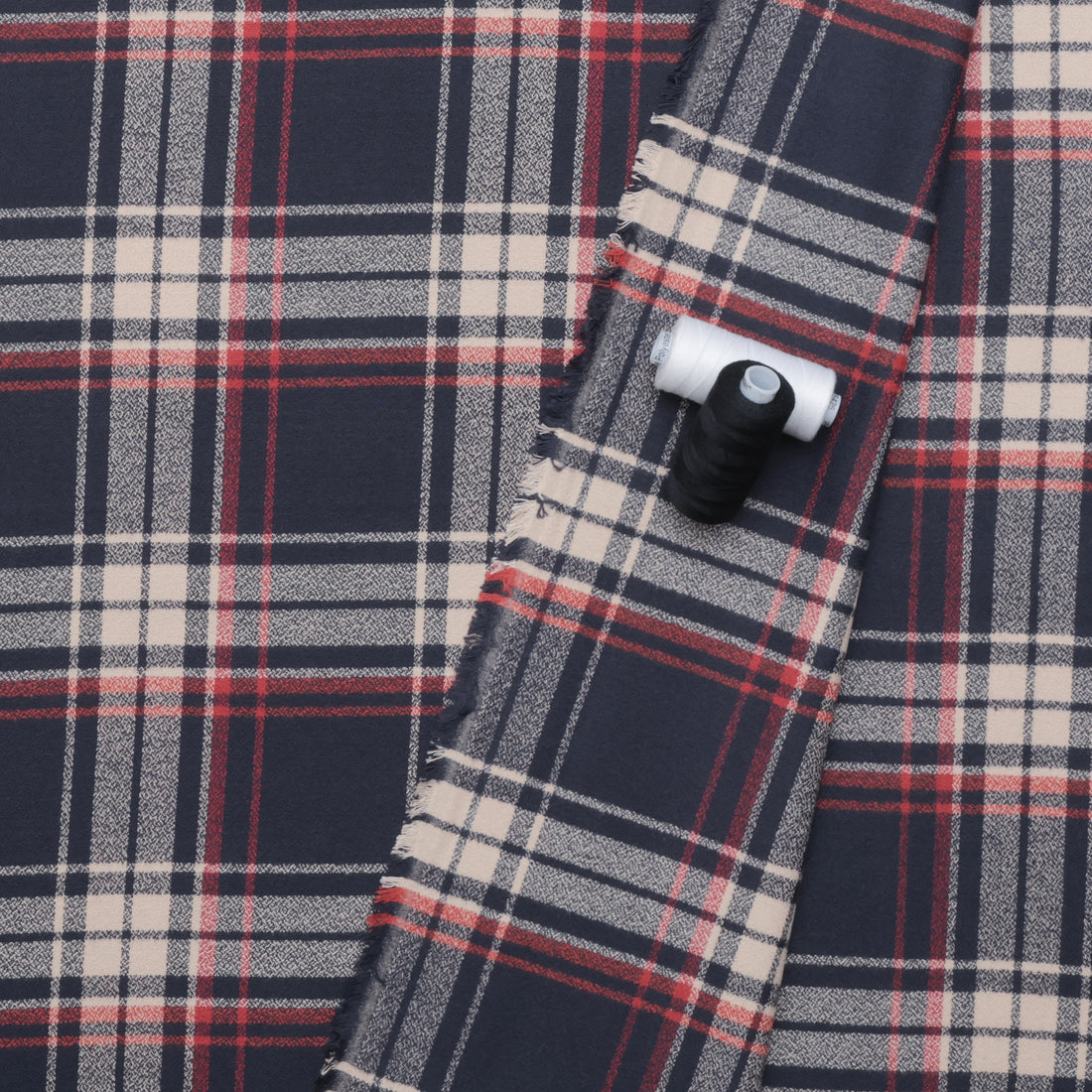 Cotton - Mammoth Flannel - Plaid - Nautical