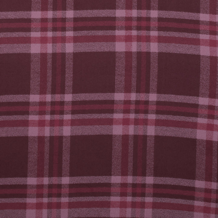 Cotton - Mammoth Flannel - Plaid - Aubergine