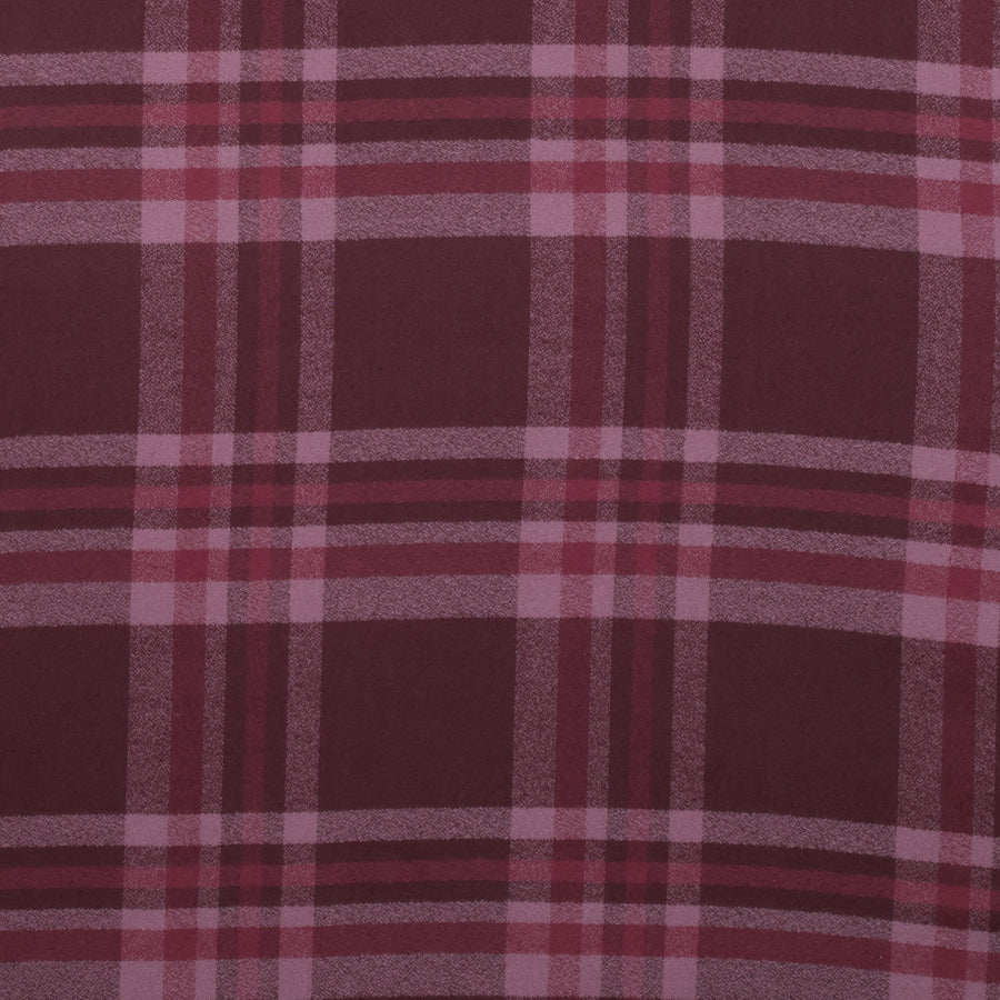 Cotton - Mammoth Flannel - Plaid - Aubergine