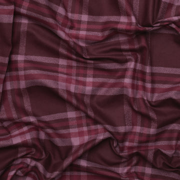 Cotton - Mammoth Flannel - Plaid - Aubergine