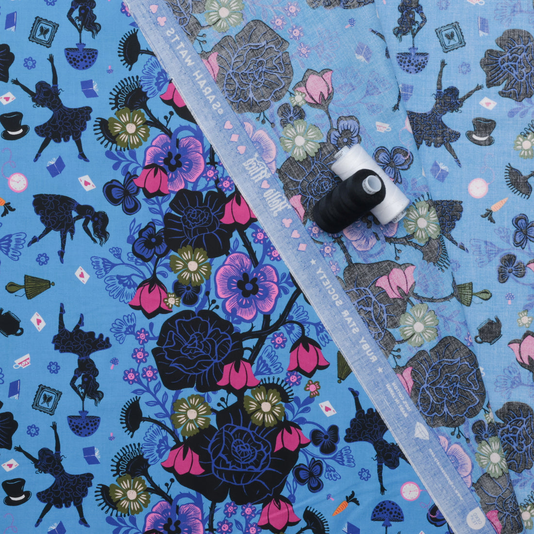 Ruby Star - Cotton - Hello Alice - Rabbit Hole - Lindley Blue