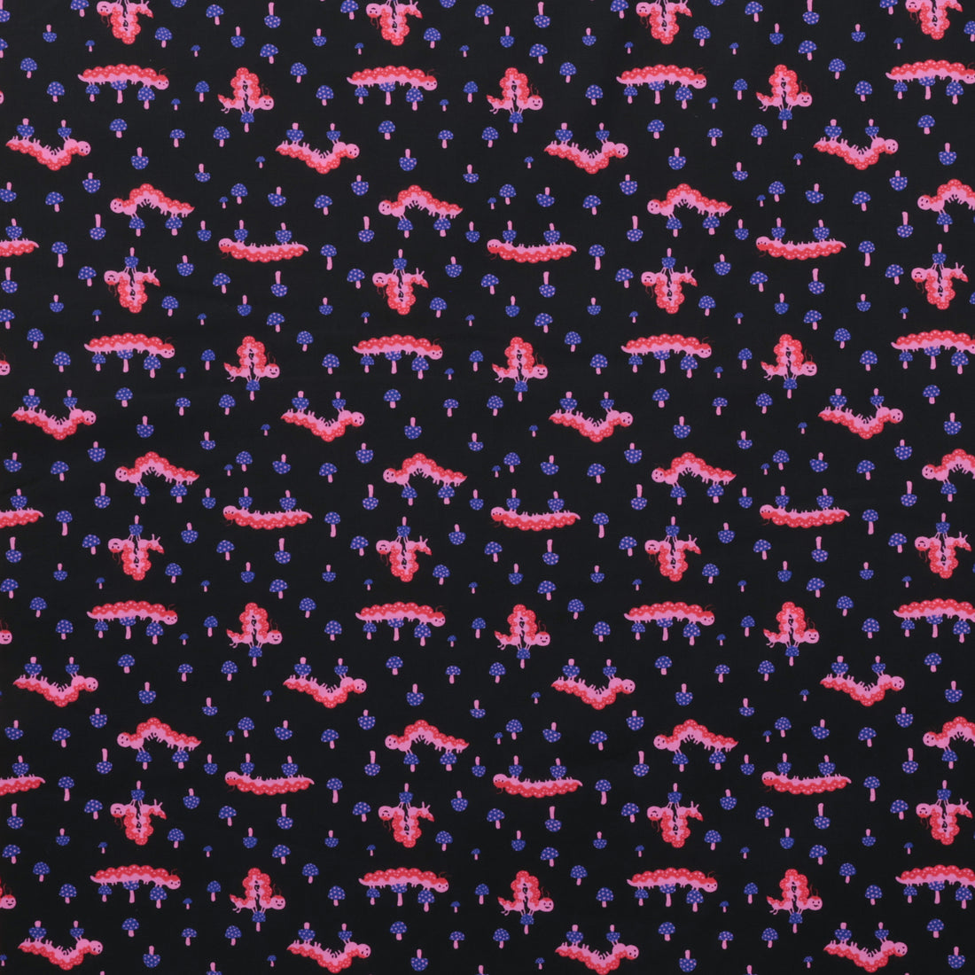 Ruby Star - Cotton - Hello Alice - Caterpillar - Black