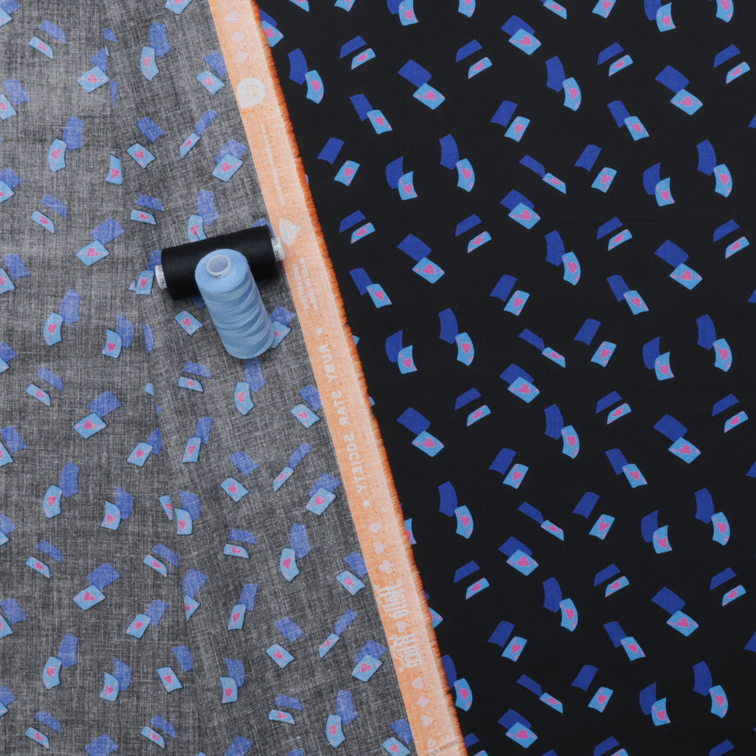 Ruby Star - Cotton - Hello Alice - Falling Aces - Black