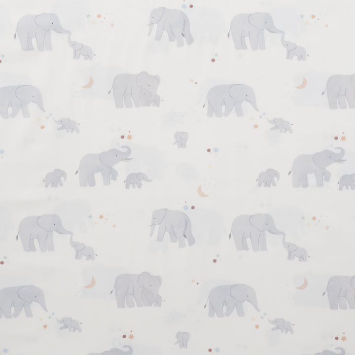 Moda - Cotton - To The Moon And Back - Elephant Baby - Dove