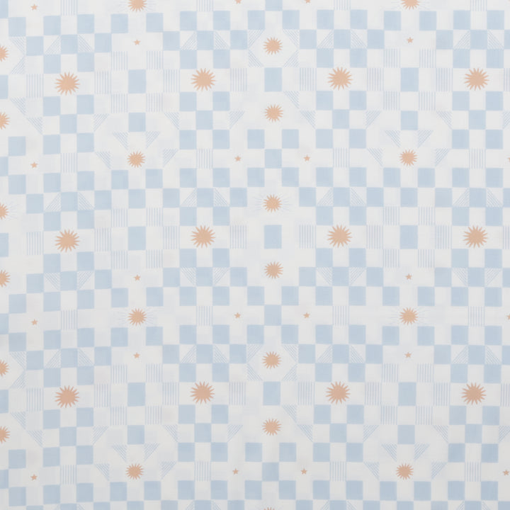 Moda - Cotton - To The Moon And Back - Stars and Blocks - Sky