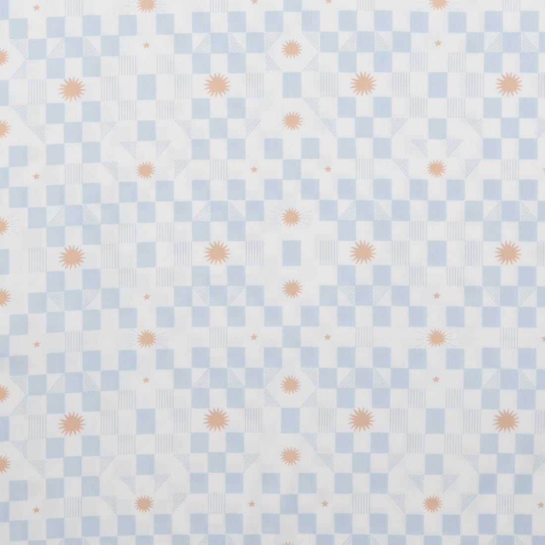 Moda - Cotton - To The Moon And Back - Stars and Blocks - Sky