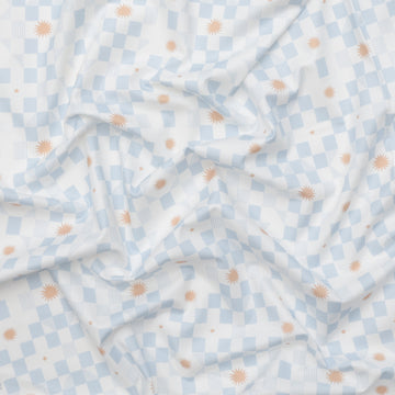 Moda - Cotton - To The Moon And Back - Stars and Blocks - Sky