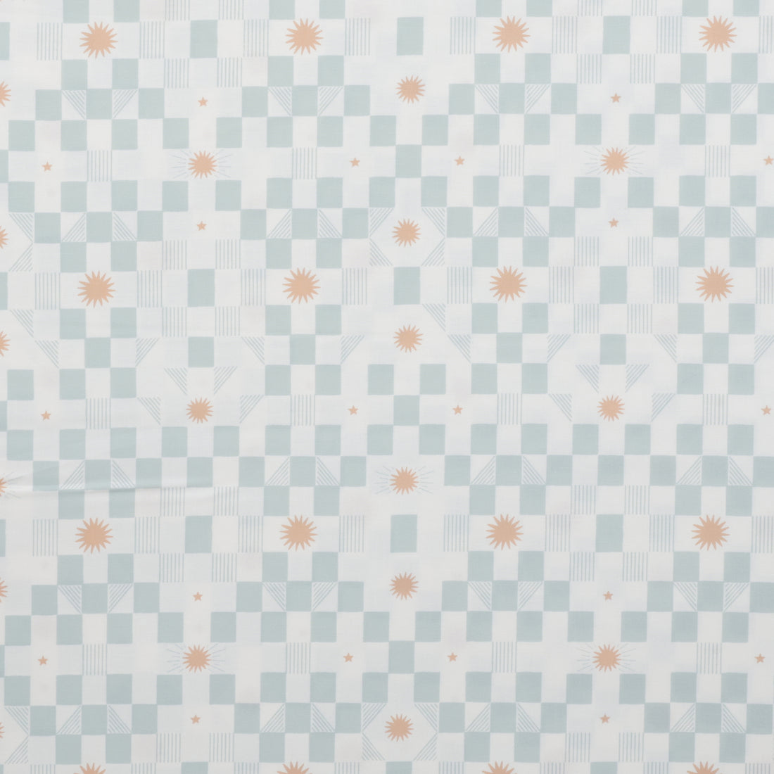 Moda - Cotton - To The Moon And Back - Stars and Blocks - Grass