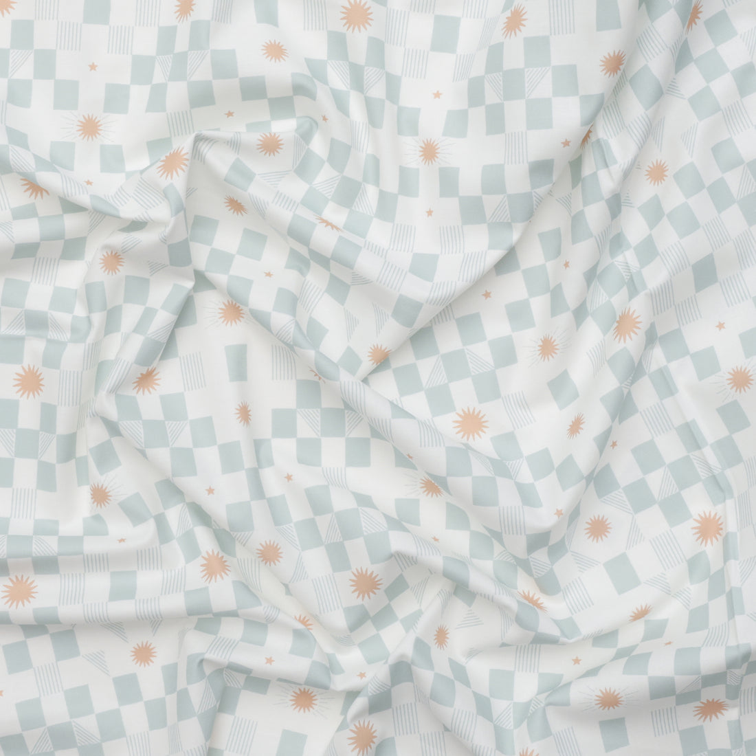 Moda - Cotton - To The Moon And Back - Stars and Blocks - Grass