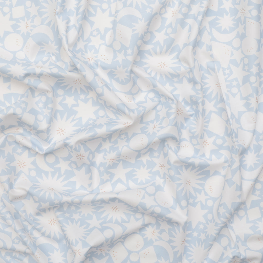 Moda - Cotton - To The Moon And Back - Starbursts -  Sky