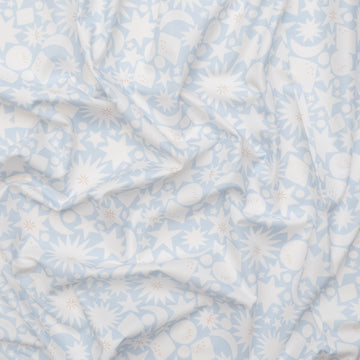 Moda - Cotton - To The Moon And Back - Starbursts -  Sky