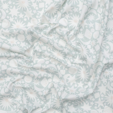 Moda - Cotton - To The Moon And Back - Starbursts - Grass