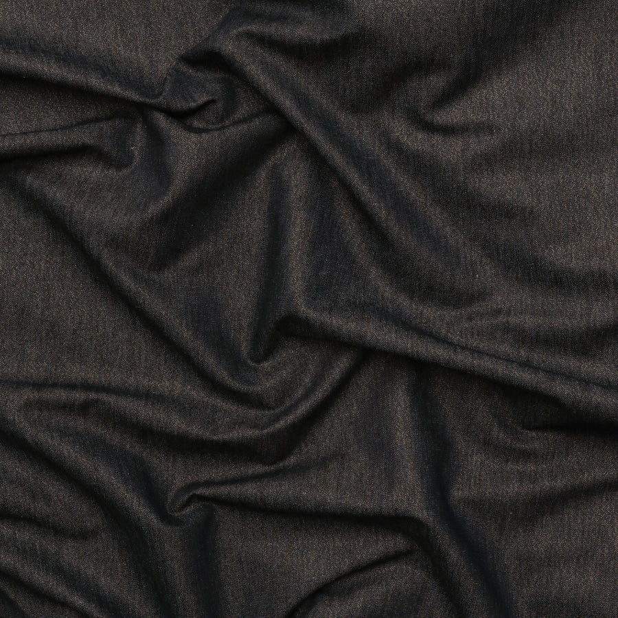Cotton - Metallic Denim - Black Gold