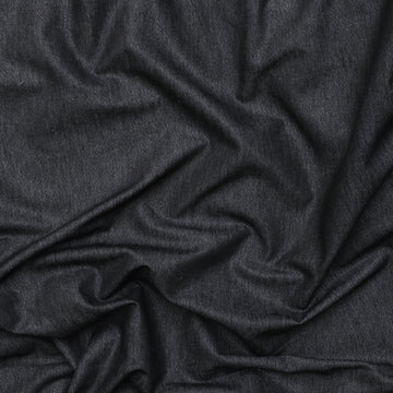 Cotton - Metallic Denim - Black Silver