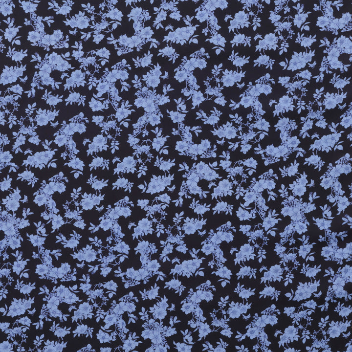 Figo - Rayon - Rosa - Tonal Floral - Blue